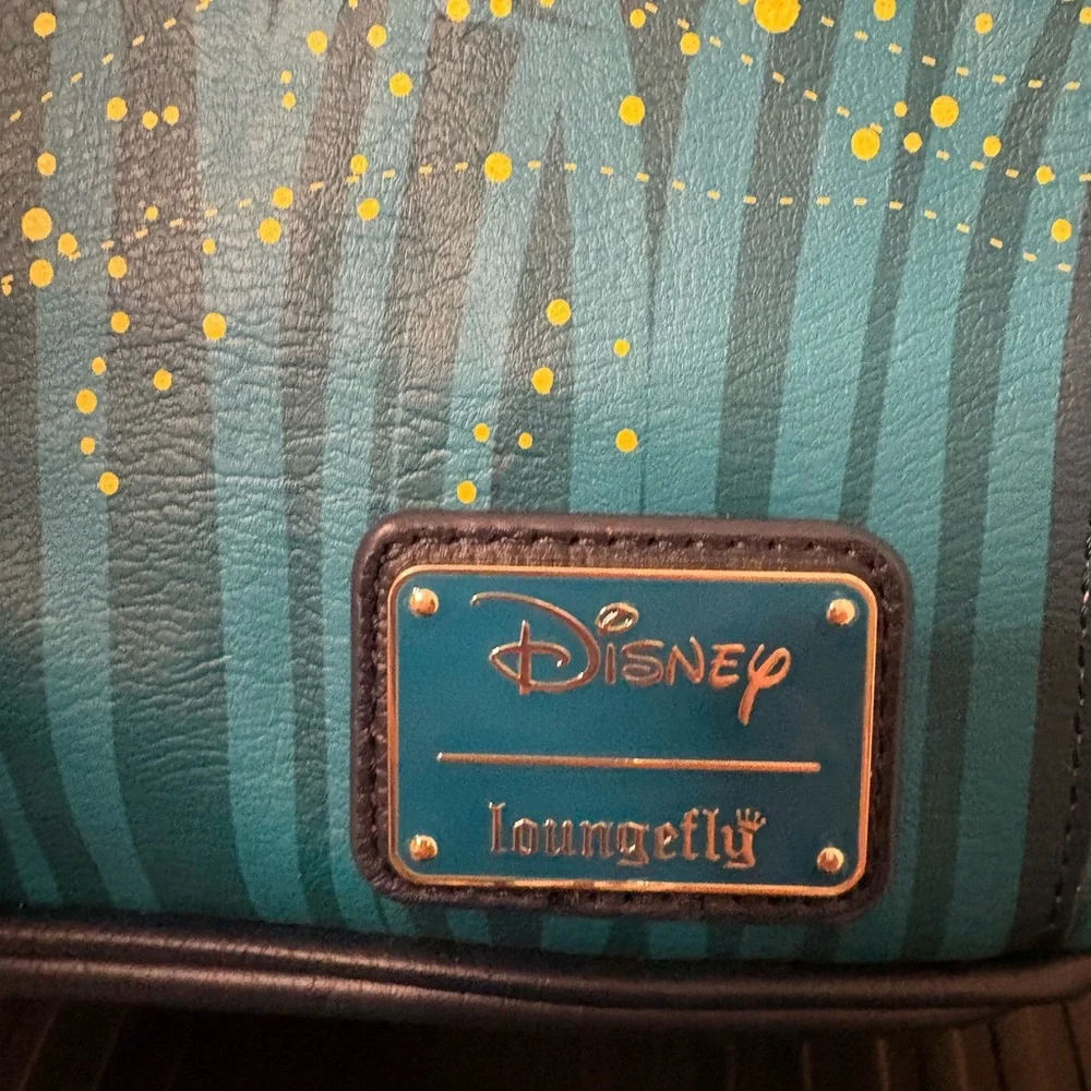 Loungefly Blue and Teal King Louie Glow In The Dark Mini Backpack